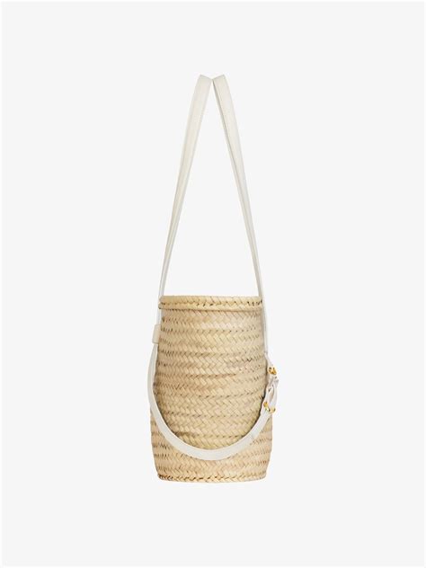 basket givenchy fourrure|Medium Voyou basket bag in raffia .